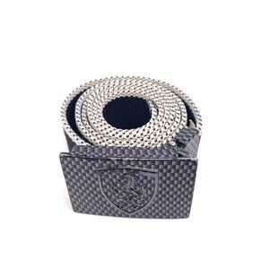 Ferrari x Puma Official Licensed Men’s Black Belt with Carbon Fiber Look Buckle